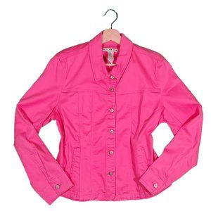 A.M.I. (Vintage) Pink Denim Jacket Sz. Large